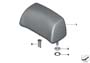 Image of Cover, headrest guide. ELFENBEINWEISS image for your 2006 BMW M6   