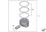 Image of REPAIR KIT PISTON RINGS. (0) image for your BMW X1  