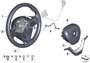 Image of Cover, M steering wheel, black image for your BMW