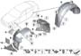 Image of Cover, wheelhousing, rear, front right image for your 1996 BMW