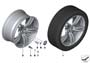 Image of Disk wheel, light-alloy, black matt. 9,5JX20 ET:31 image for your 1993 BMW 320i   