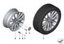 Image of Disc wheel, light alloy, Reflexsilber. 7JX17 ET40 image for your 2015 BMW M3   