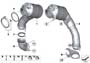 Image of Holder catalytic converter near engine. ZYL. 1-4 image for your 2013 BMW 750iX   