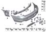 Image of Set of mounted parts, bumper, rear. VALUE PARTS image for your BMW 640iX  