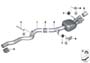 Image of Bracket, resonator, rear right image for your 2022 BMW 530eX Sedan  