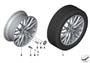 Image of Gloss-turned light alloy rim. 8,5JX20 ET:47 image for your BMW 330iX  