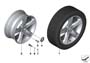 Image of Disc wheel, light alloy, reflex-silber. 7,5JX17 ET:37 image for your BMW