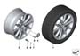 Image of Disc wheel, light alloy, Reflexsilber. 8,5JX18 ET:47 image for your BMW 340iX  