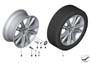 Image of Disk wheel, light-alloy, liquid black. 8 1/2JX20 ET:33 image for your 2015 BMW 650i   