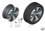 Image of Disk wheel, LA, machine-polished, right. 8JX18 ET:34 image for your BMW