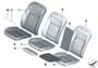 Image of Cover, Comfort backrest Nappa lthr right. LZLZ,LZSJ SCHW. image for your BMW