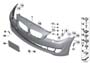 Image of Trim cover, bumper, primed, front. PDC image for your 2010 BMW 750LiX   