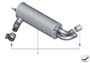 Image of M Performance tailpipe tip, chrome. M PERFORMANCE image for your BMW