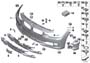 Image of Trim cover, bumper, primed, front. SRA US image for your 2009 BMW 535xi   