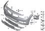 Image of Trim cover, bumper, primed, front. LINES/US image for your BMW