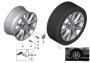 Image of Disc wheel, light alloy, Reflexsilber. 9JX19 ET:48 image for your 2006 BMW 750i   