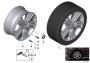 Image of Disc wheel, light alloy, Reflexsilber. 10JX19 ET:53 image for your BMW