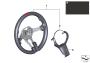 Image of Steering wheel. M PERFORMANCE image for your 2018 BMW 340i   