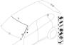 Image of Finisher, side window, rear left. GLANZSCHWARZ image for your 2017 BMW X5   