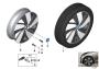 Image of Disc wheel light alloy jet bl.sol.paint. 5JX19 ET:43 image for your 2012 BMW X3   