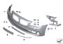 Image of Trim cover, bumper, primed, front. PDC / SIDEVIEW image for your 2015 BMW 750Li   