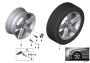 Image of Disk wheel, light alloy, in Orbitgrey. 7,5JX17 ET:43 image for your 2021 BMW 330iX   