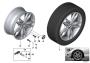Image of Disk wheel, light alloy, in Orbitgrey. 8JX18 ET52 image for your 2021 BMW Alpina B7   