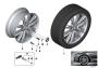Image of Disk wheel, light-alloy, black matt. 8JX19 ET:52 image for your BMW M3  