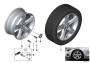 Image of Disc wheel, light alloy, reflex-silber. 7,5JX17 ET:37 image for your 2011 BMW Hybrid 7   