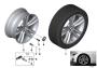 Image of Disc wheel light alloy jet bl.sol.paint. 8JX18 ET:34 image for your 1996 BMW
