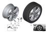 Image of Disc wheel, light alloy, Reflexsilber. 8,5JX19 ET:47 image for your BMW 530e  