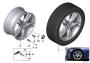 Image of Disk wheel light alloy dekor silver 2. 8JX18 ET:34 image for your 1996 BMW
