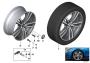 Image of Disk wheel, light alloy, in Orbitgrey. 8JX19 ET36 image for your 2019 BMW 320i   