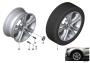 Image of Disc wheel, light alloy, Reflexsilber. 8JX18 ET:43 image for your 2015 BMW 740i   