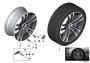 Image of Disk wheel, light alloy, in Orbitgrey. 8JX19 ET:30 image for your 2011 BMW Hybrid 7   