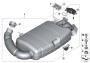 Image of Bracket, rear muffler right image for your 2018 BMW X2 28iX  