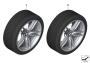 Image of RDCi wheel & tire, winter, black matt. 235/35R19 91V image for your 2020 BMW 530e   