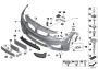 Image of Trim cover, bumper, primed, front. US BASIS image for your BMW