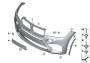 Image of Trim cover, bumper, primed, front. US/PMA image for your BMW