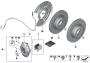 Image of Brake rotor, ventilated, drilled, rear. 345X24 image for your 2017 BMW 340iX   