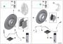 Image of Brake disc, ventilated, perforated, left. 400X36 image for your BMW