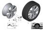 Image of Disc wheel, light alloy, Reflexsilber. 7,5JX18 ET:51 image for your 2018 BMW X3   