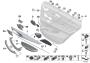 Mounting parts, door trim, rear (3/5)