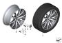 Image of Light alloy rim Ferricgrey. 10JX20 ET:51 image for your BMW