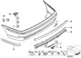 Image of Set of mounted parts, bumper, rear. VALUE PARTS image for your BMW