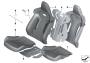 Image of Sports seat upholstery parts, leather. CIS image for your BMW