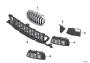 Image of Grill, side, open, right. M / PDC image for your BMW X1  