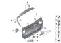 Image of RIGHT PANEL TAIL LID. SCHWARZ image for your BMW