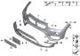 Image of Trim cover, bumper, primed, front. PMA image for your 2017 BMW X1   