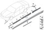 Image of Mount strip, rocker panel, rear left image for your 2018 BMW X2 28i  